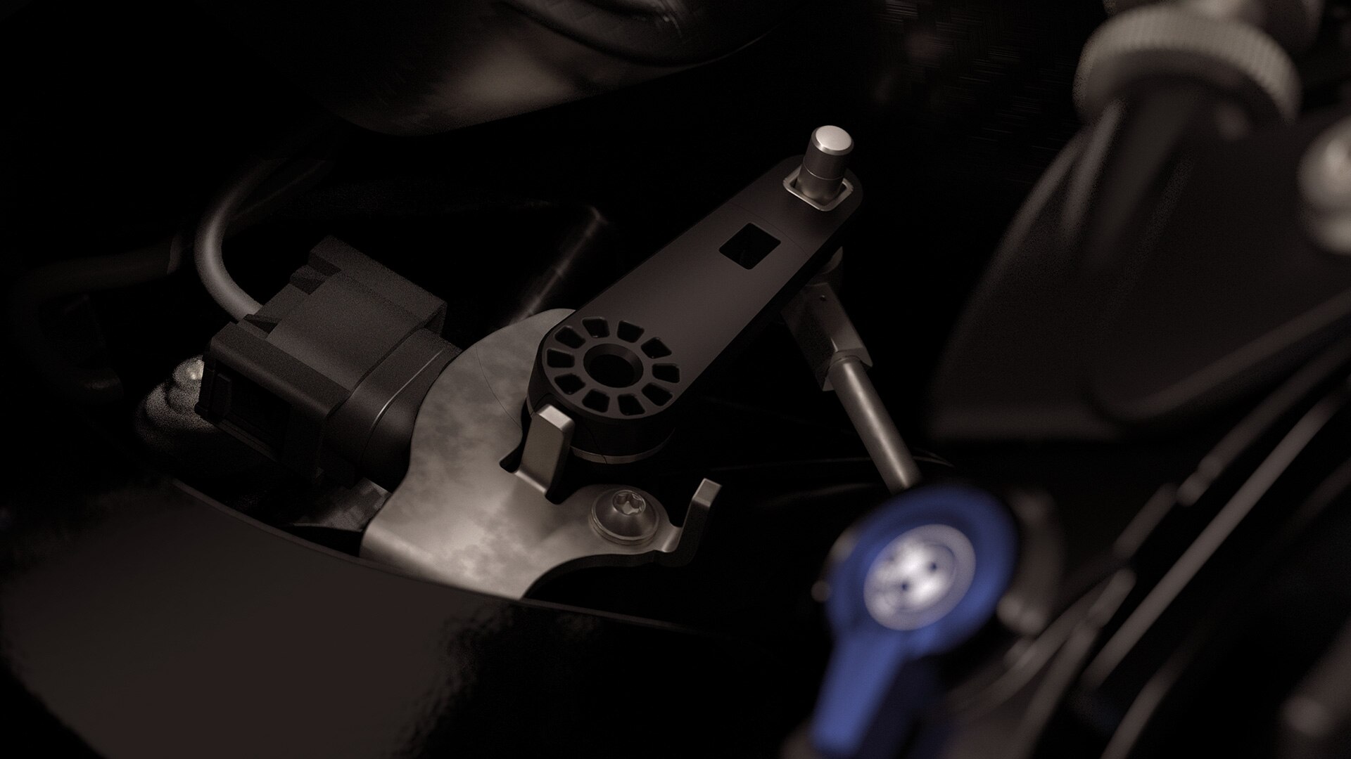 The steering angle sensor of the S 1000 RR