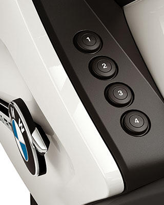 We see the four favourite buttons of the R 1250 RT.